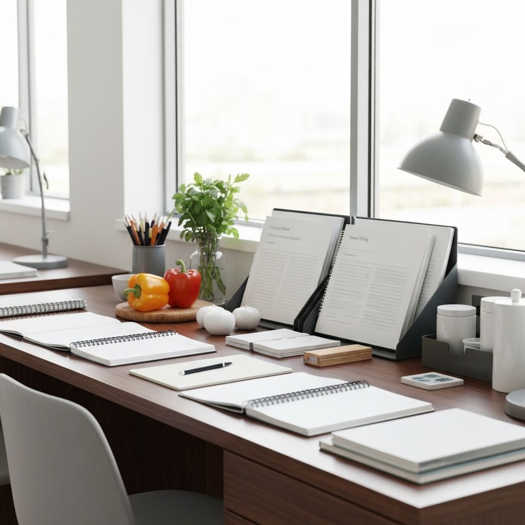 Educational workspace representing knowledge hub